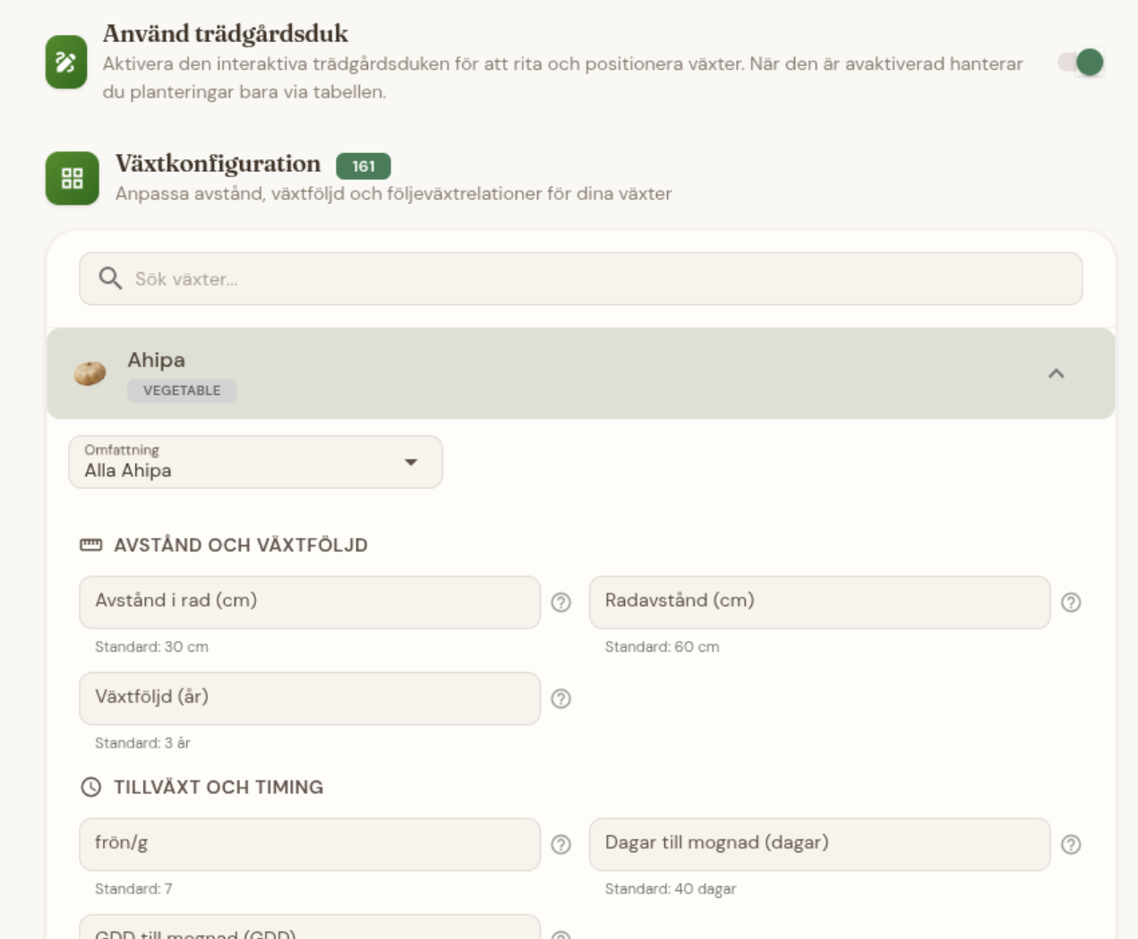 Sortanpassning med avstånd och grannar